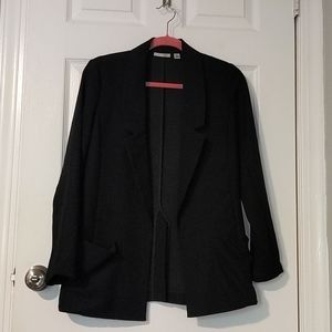 Black open blazer